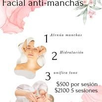 Tratamiento facial anti-manchas, hidratación y unificación de tono