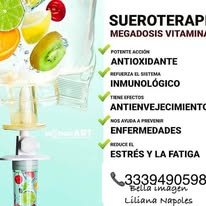 Sueroterapia con megadosis de vitamina C con acción antioxidante y antienvejecimiento
