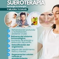 Sueroterapia intravenosa para desintoxicación del organismo y aumento de energía