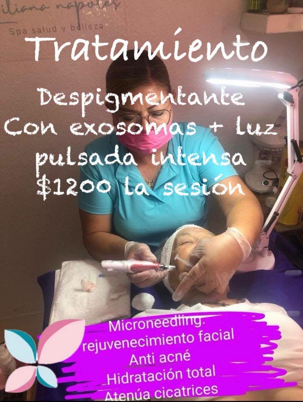 Anuncio de sesión de sueroterapia intravenosa